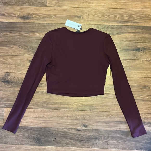 NWT* Dynamite Long Sleeve Ribbed Corset Top - Picture 9 of 10